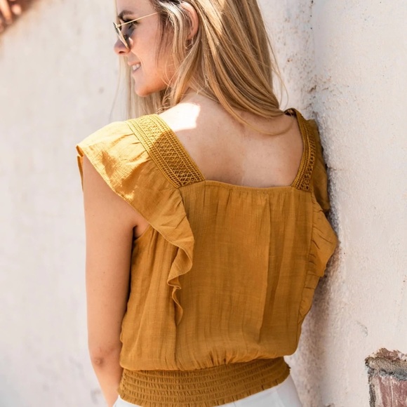 Hope Horizon Resort Top NWT-TUMERIC - Picture 2 of 5